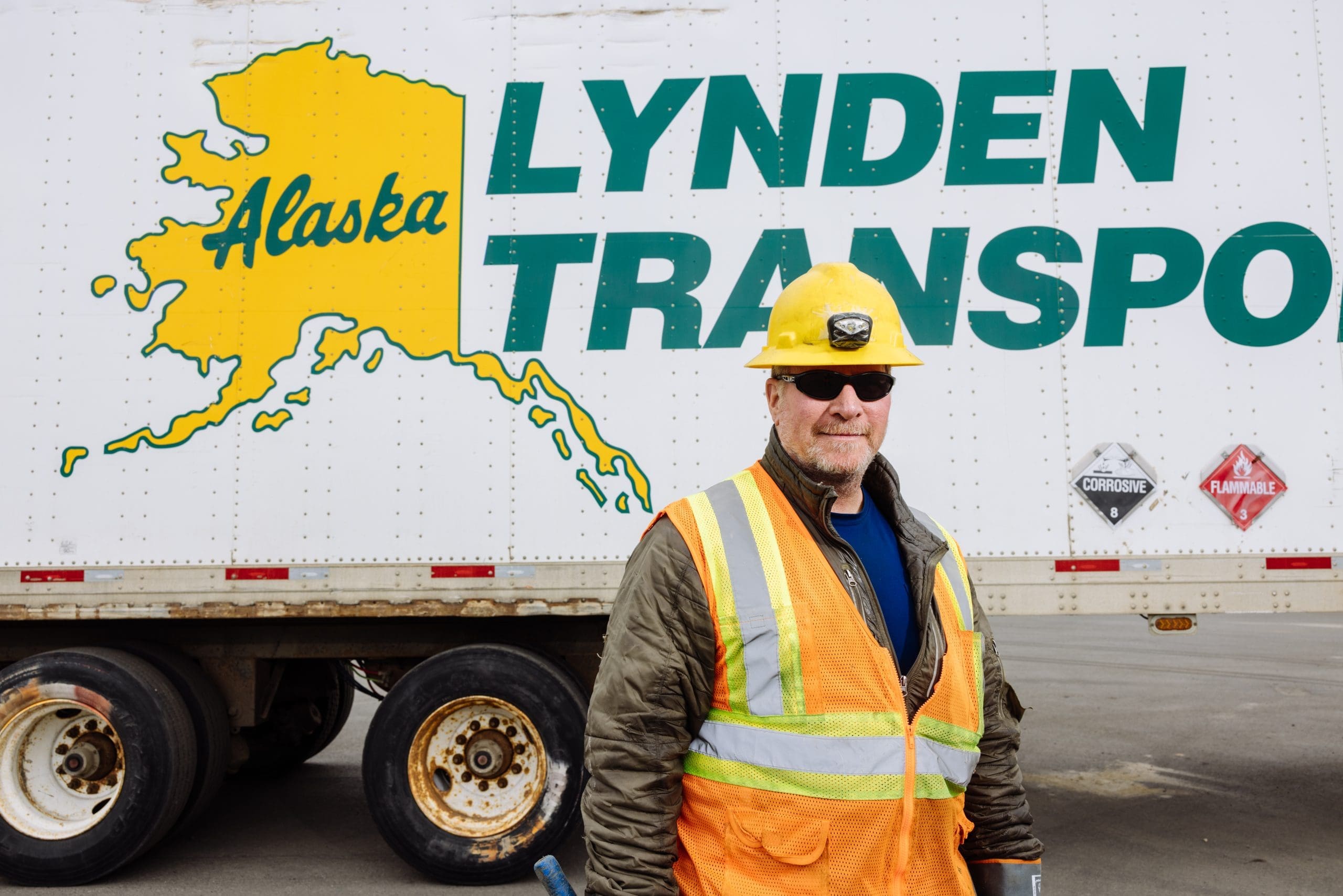 Lynden Transport truck driver