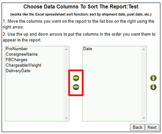 fourth step for creating your own custom report in EZ Commerce