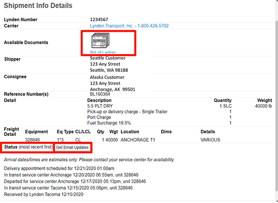 Date Search results page in EZ Commerce. 