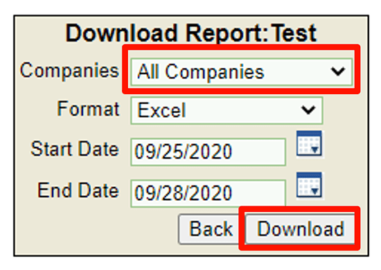 download your custom report in EZ Commerce