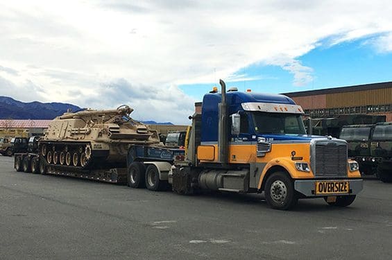 We’re familiar with transporting oversized government and military equipment.