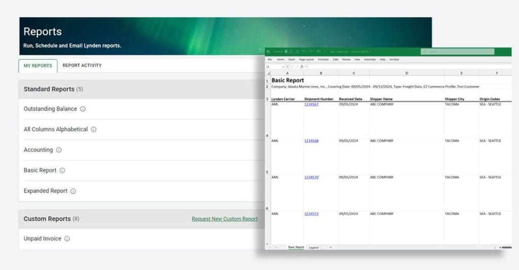 ez commerce reports feature