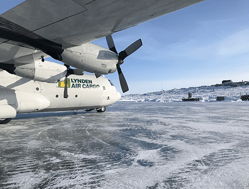 Our Hercules aircraft can fly freight to any territory or province in Canada.