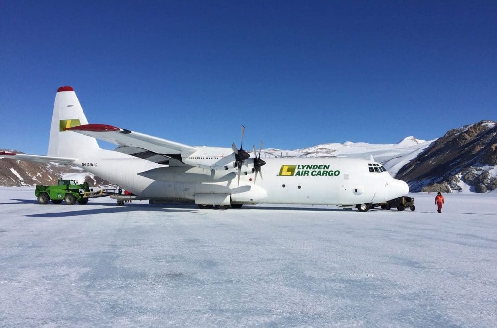 Hercules aircraft can ship to remote international locations, such as Antarctica.