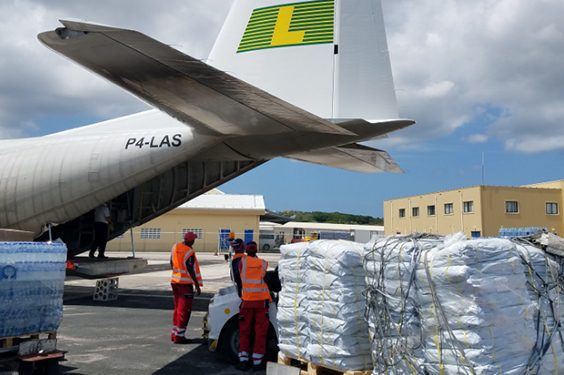 Delivering supplies after hurricane
