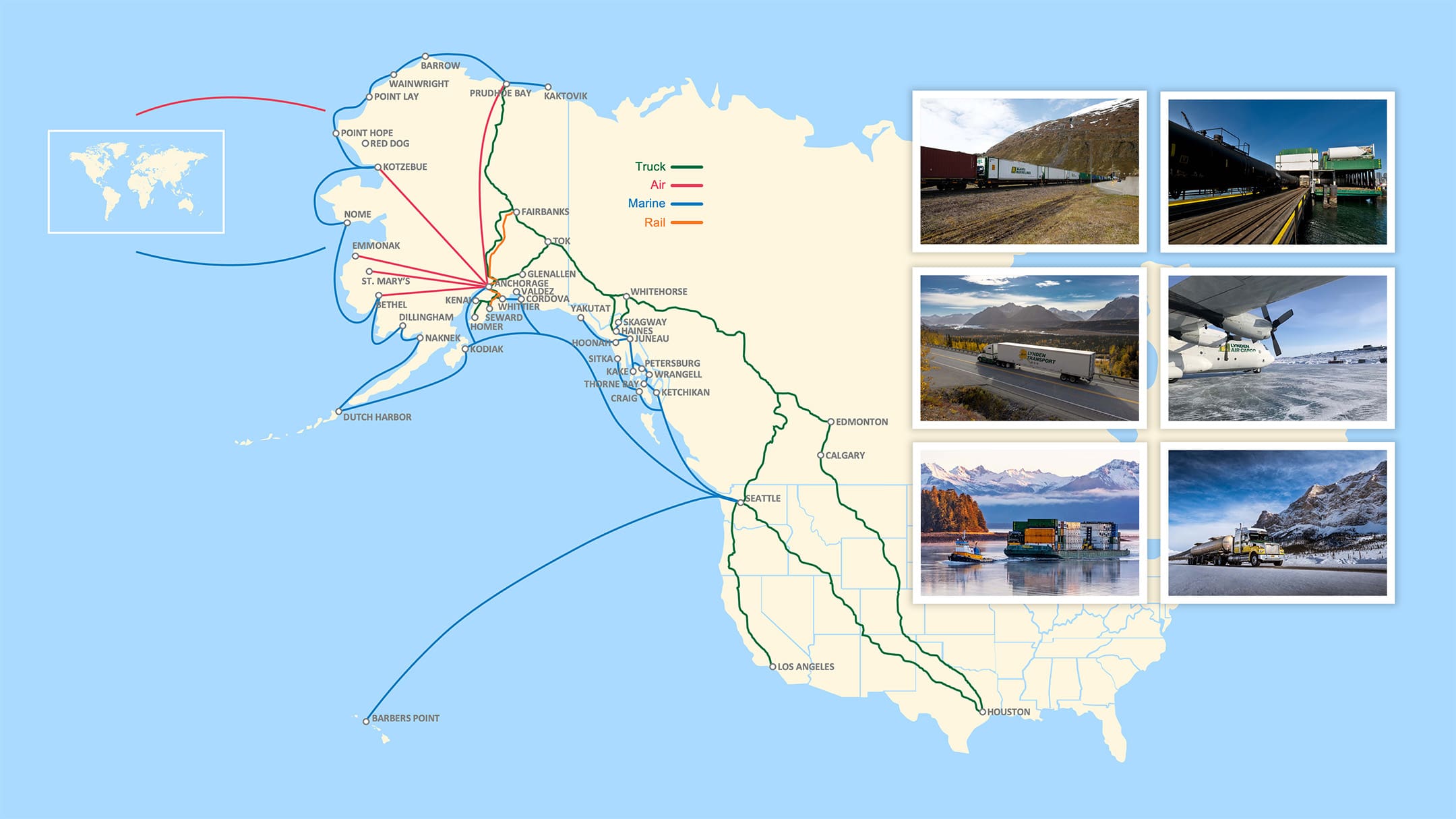 lynden multi-modal routes shipping to alaska