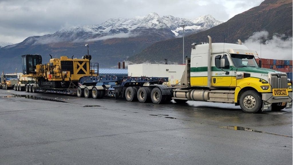 Trucking heavy equipment across bridges and hard to reach places.
