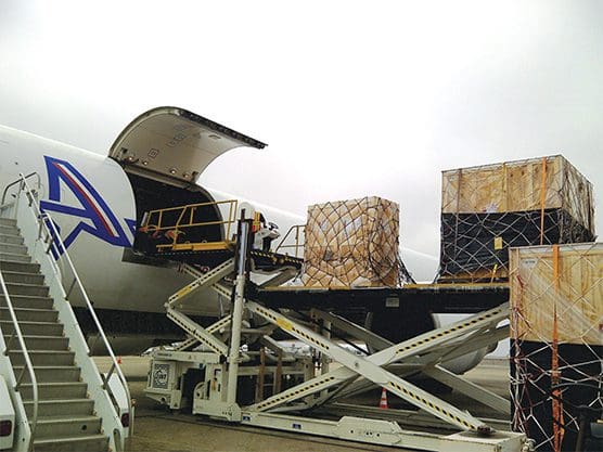 Variety of air freight shipping options with trusted airline partners.