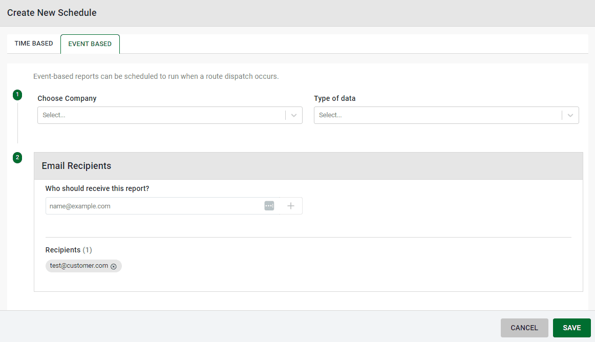 Event based schedules in EZ Commerce