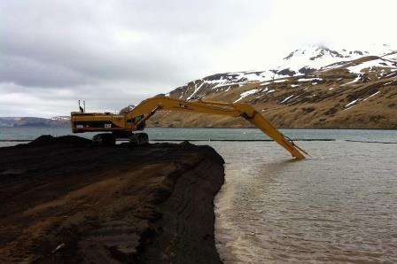 Akutan harbor construction