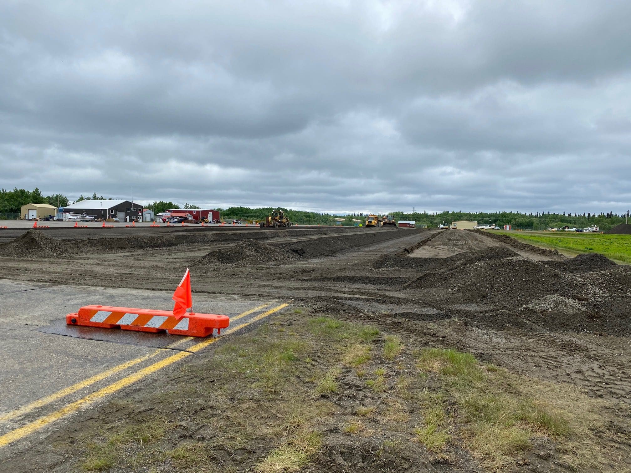 runway construction in Aniak