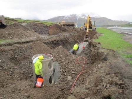 runway reconstruction project in Unalaska
