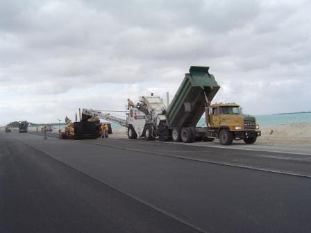 heavy construction project in Wake Island