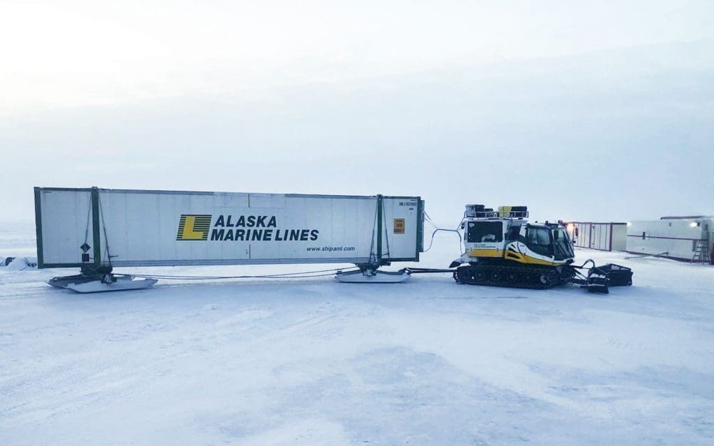 Delivering a full containerload in Arctic Alaska