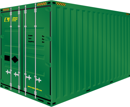 Alaska Marine Lines Dry Cargo Container