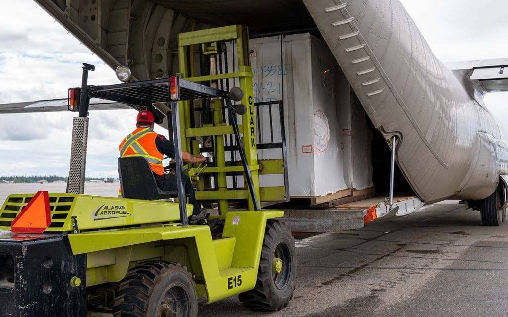 Loading shipment for air freight transportation