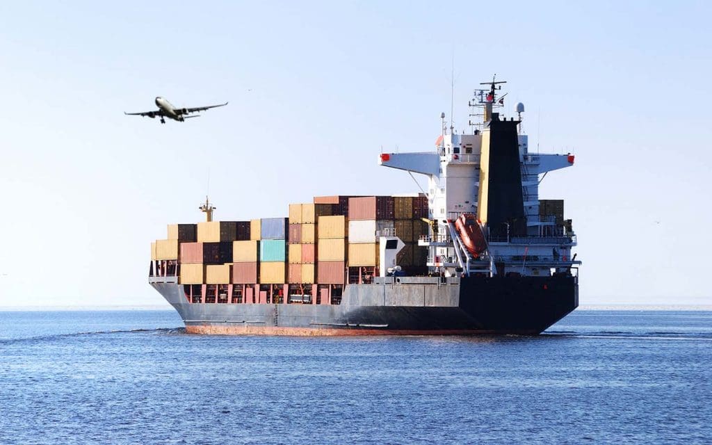 Combine ocean and air shipping services to Canada.