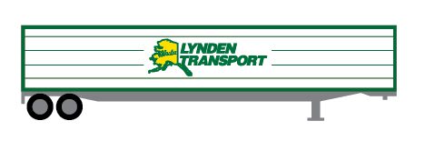Lynden Transport trailers for trucking to Alaska