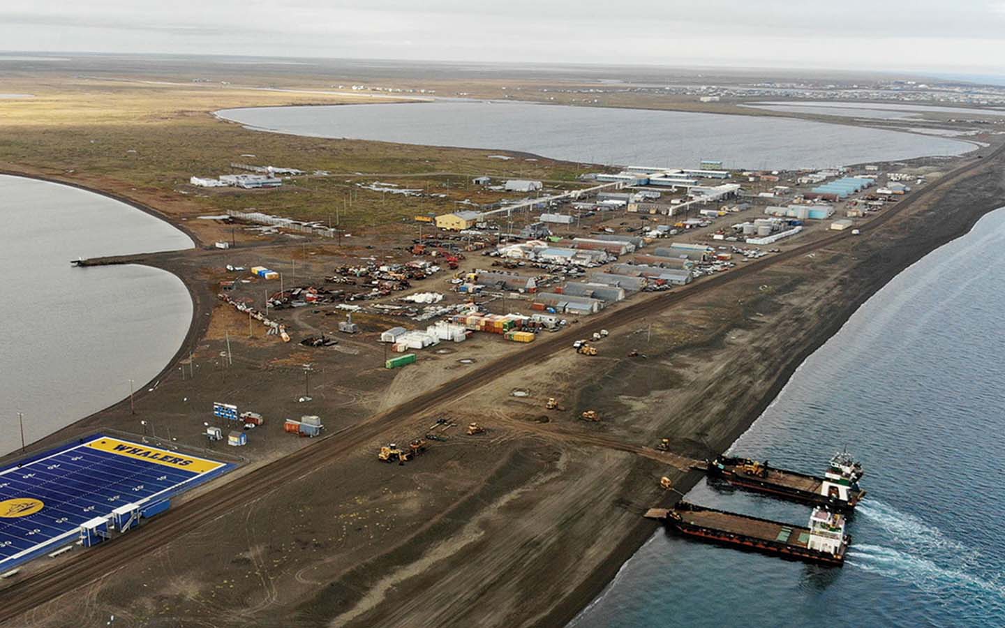 Landing craft vessels in remote Alaska